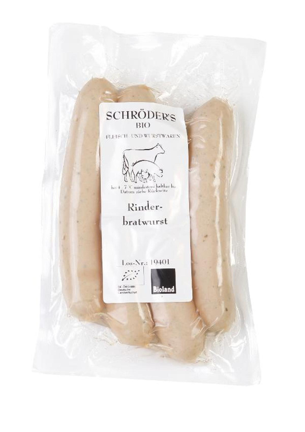 Produktfoto zu Rinder-Bratwurst ca 200g