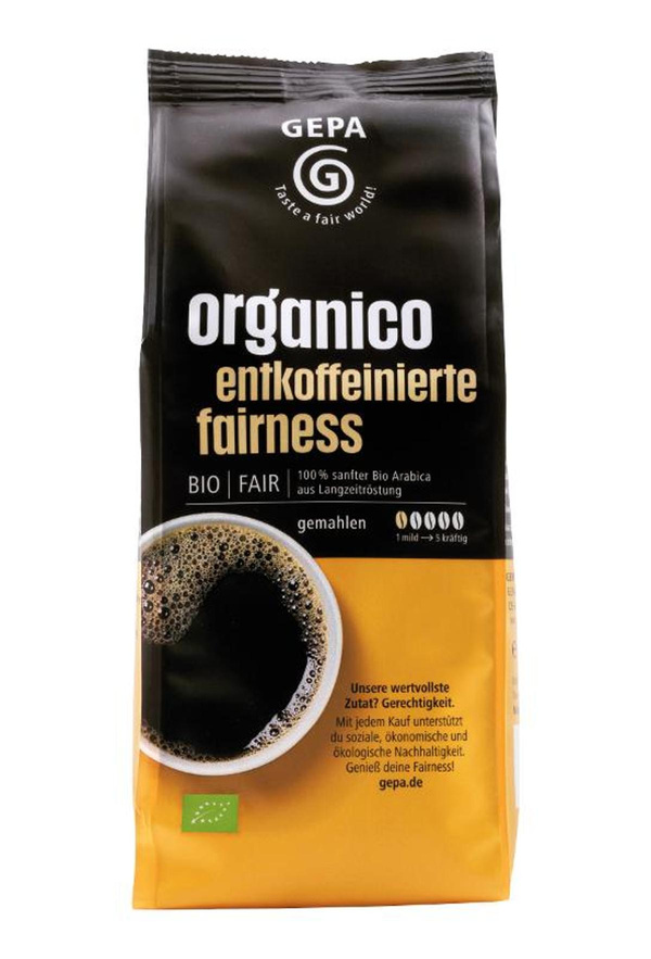 Produktfoto zu Kaffee Organico entkoffeiniert -Fairtrade- 250g