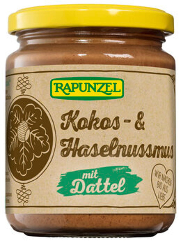 Produktfoto zu Kokos- & Haselnussmus mit Dattel 250g