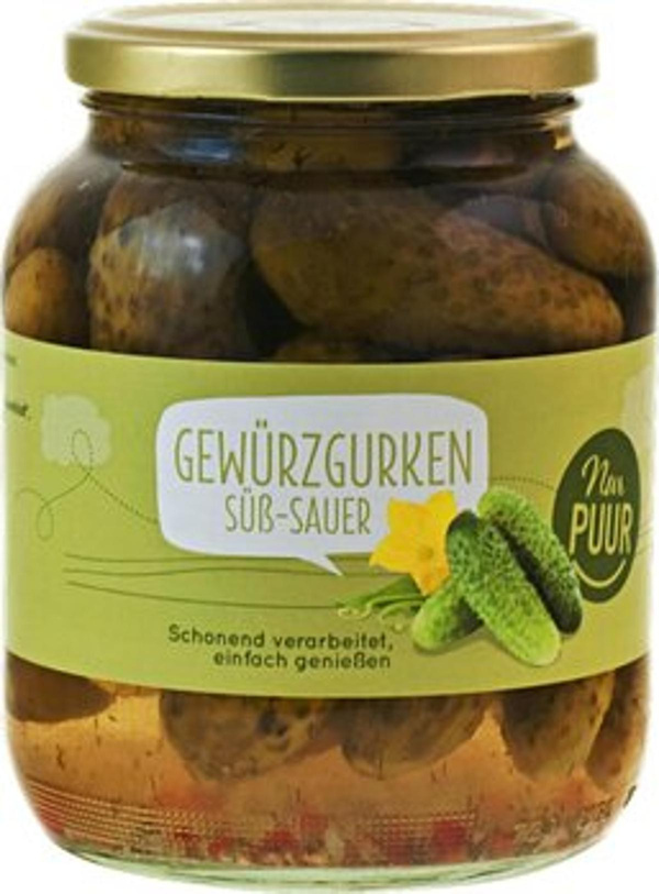 Produktfoto zu Gewürzgurken süß-sauer (Glas)