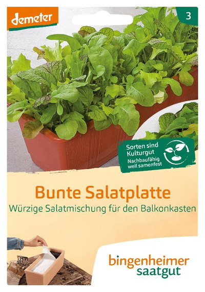 Produktfoto zu Saatgut Bunte Salatplatte, Saatplatte
