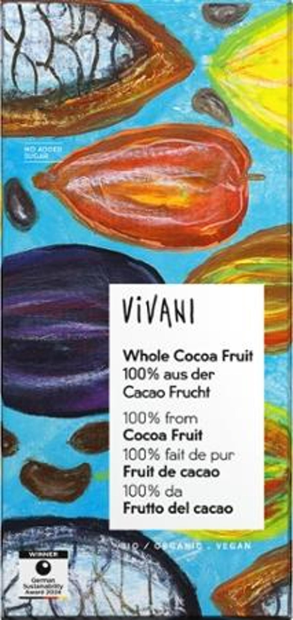 Produktfoto zu Schokolade Whole Cocoa Fruit 100% aus der Cacao Frucht