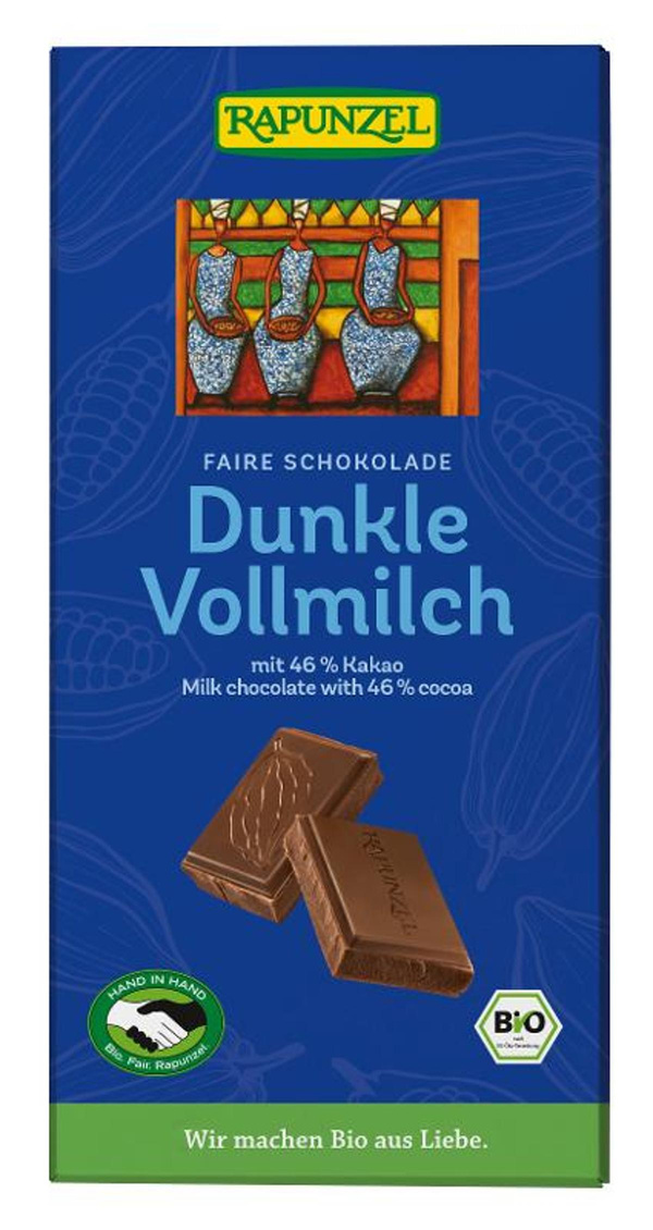 Produktfoto zu Vollmilch Schokolade Dunkel 46% 100g