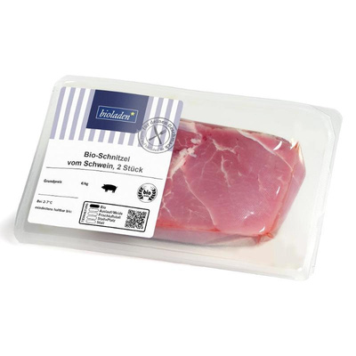 Produktfoto zu Schnitzel vom Schwein, 2 Stück ca350g_Packung