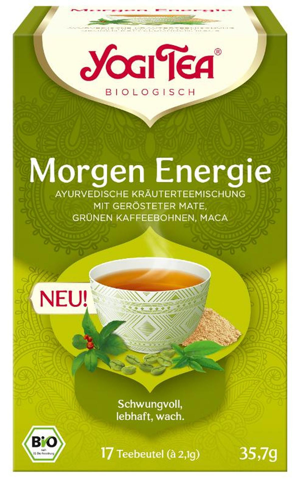 Produktfoto zu YOGI TEA Morgen Energie, Kräuterteemischung
