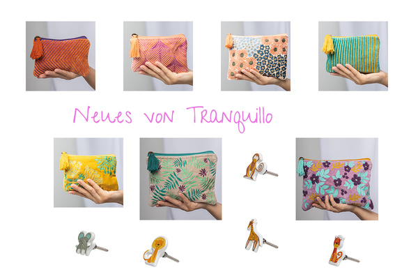 Neue Schönheiten: Samt-Täschchen und Knäufe von Tranquillo