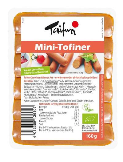 Produktfoto zu Mini Tofiner (8 Stück) 160g