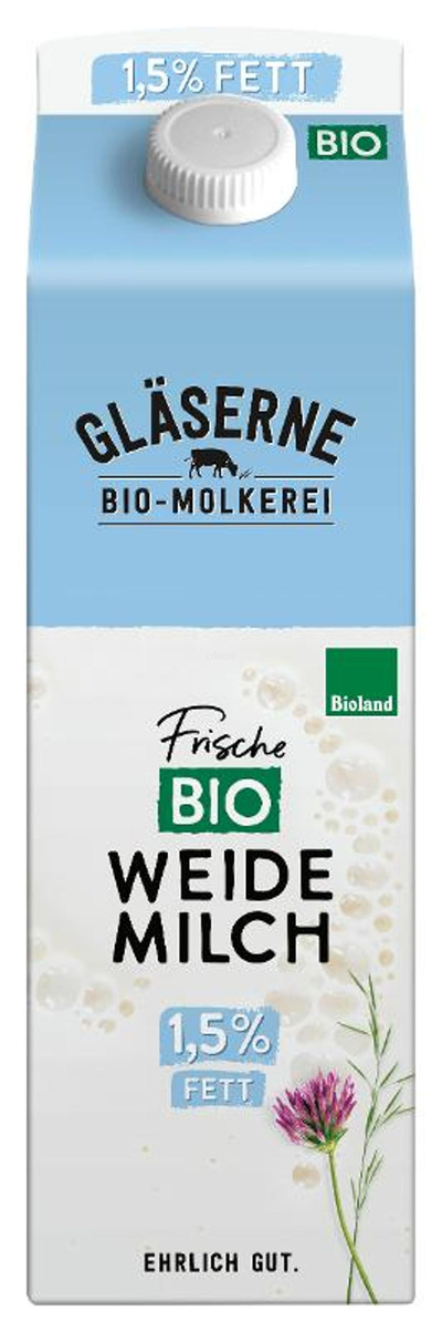 Produktfoto zu Weidemilch 1,5% - länger haltbar, im Karton 1l