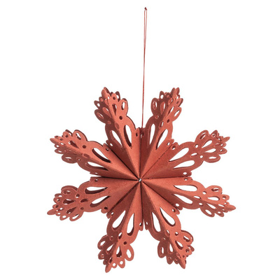 Produktfoto zu Papieranhänger Stern rot