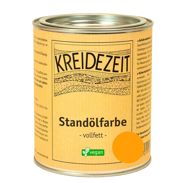 Produktfoto zu Standölfarbe vollfett 0,75l -orange-