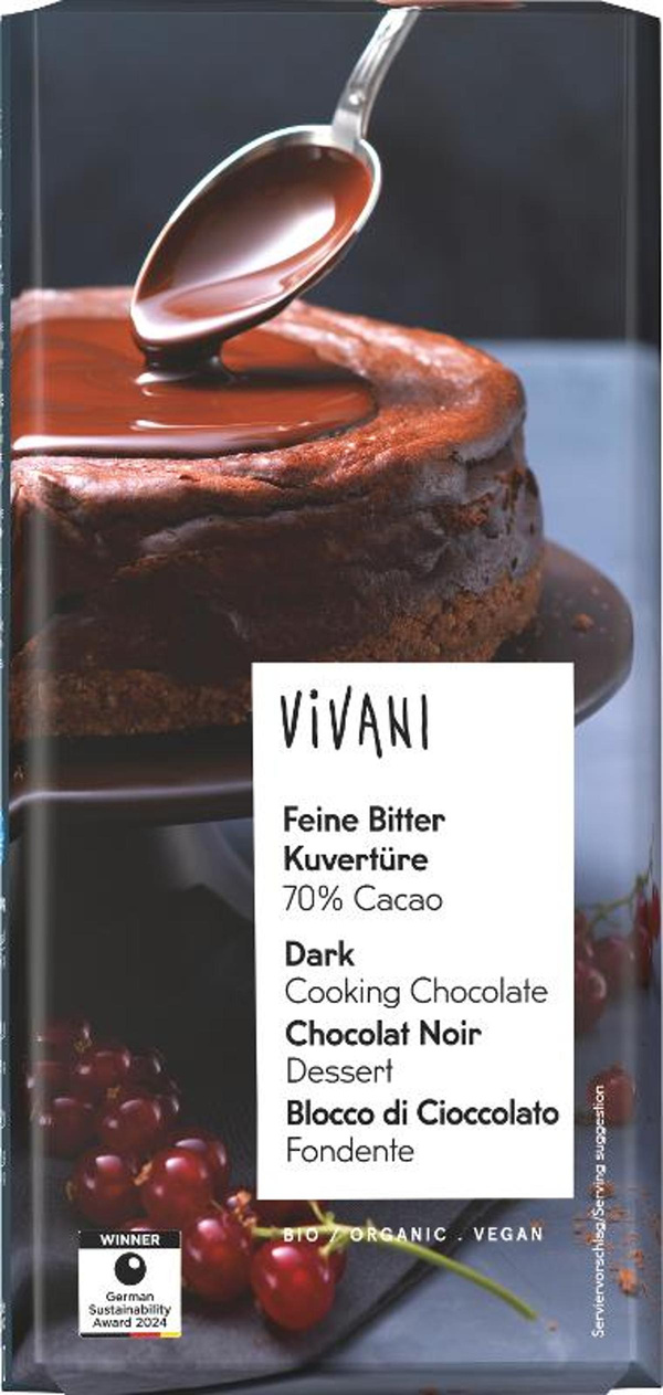 Produktfoto zu Feine Bitter Kuvertüre 150g