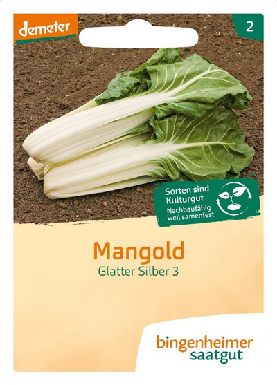 Produktfoto zu Saatgut Mangold Glatter Silber