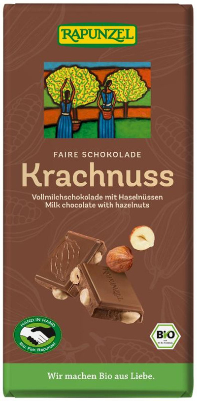 Produktfoto zu Krachnuss Vollmilch Schokolade Haselnuss HIH