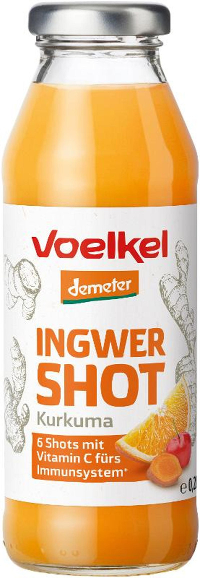 Produktfoto zu Shot Ingwer & Kurkuma 0,28l