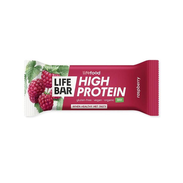 Produktfoto zu Lifebar High Protein Raspberry Riegel (Himbeere)