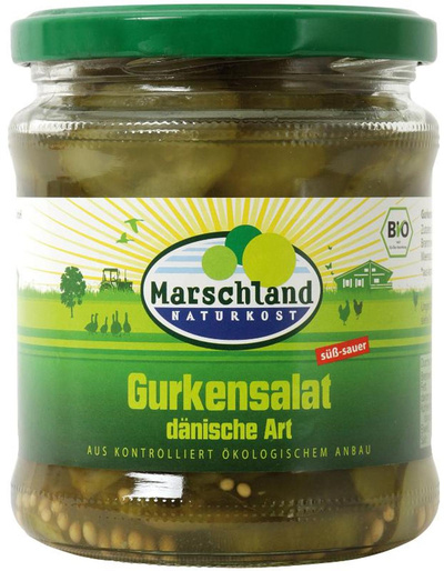 Produktfoto zu Gurkensalat dänische Art, süß-sauer (in Scheiben)