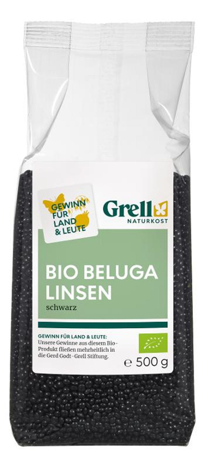 Produktfoto zu Beluga Linsen schwarz 500g