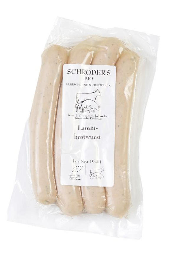 Produktfoto zu Lamm-Bratwurst 250g