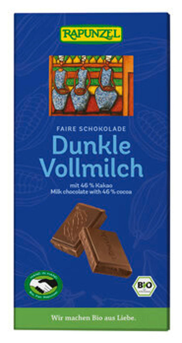 Produktfoto zu Vollmilch Schokolade Dunkel 46% 100g