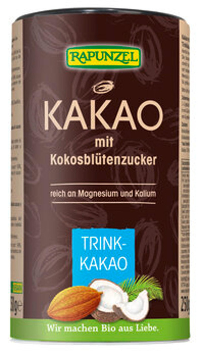 Produktfoto zu Kakao mit Kokosblütenzucker 250g