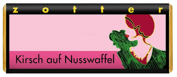 Produktfoto zu Kirsch auf Nusswaffel