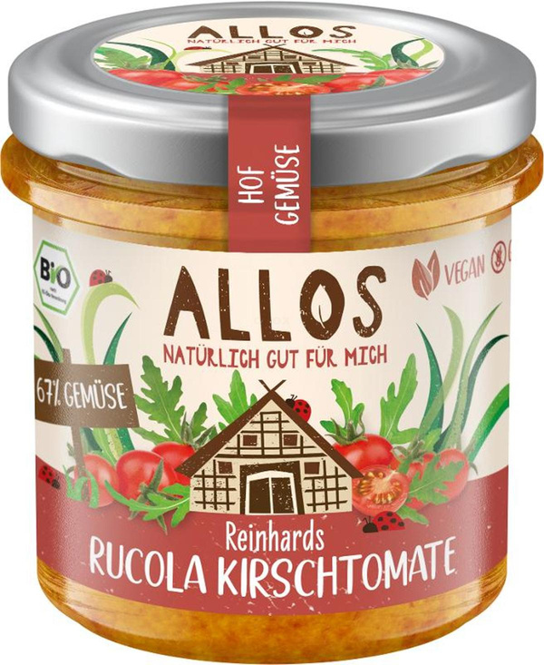 Produktfoto zu Hofgemüse Reinhards Rucola Kirschtomate 135g