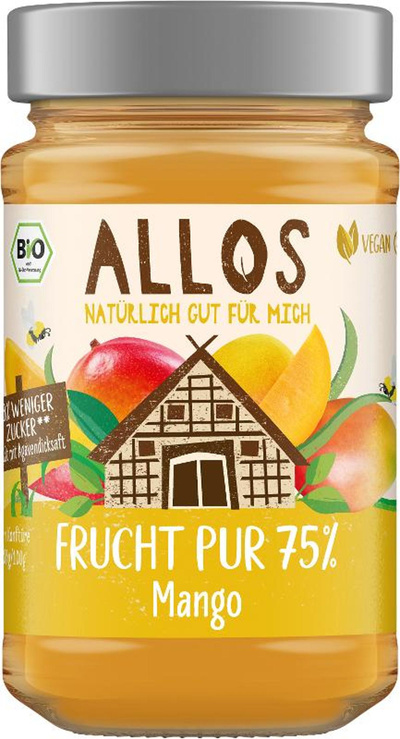 Produktfoto zu Frucht Pur Mango 75 % Frucht 250g