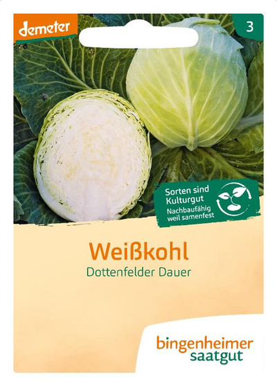 Produktfoto zu Saatgut Weißkohl Dottenfelder Dauer