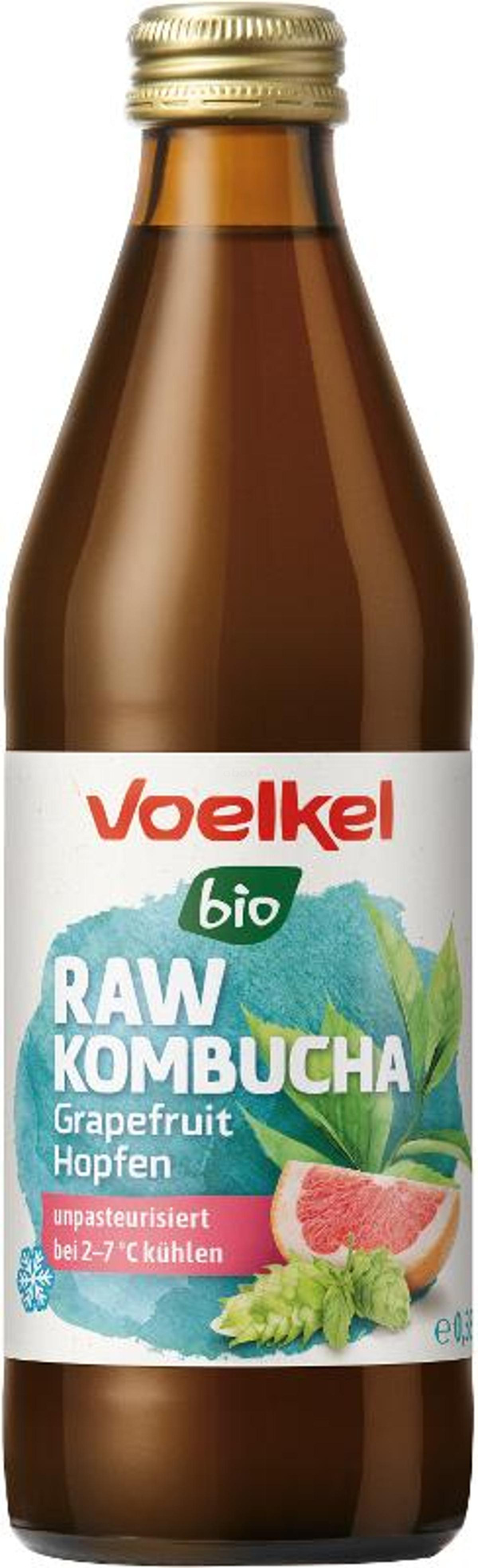 Produktfoto zu RAW Kombucha Grapefruit Hopfen (kühlpflichtig)