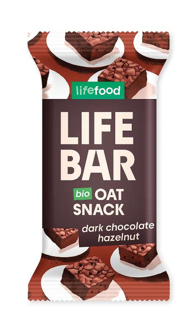 Produktfoto zu Lifebar Oatsnack Dunkle Schokolade Haselnuss