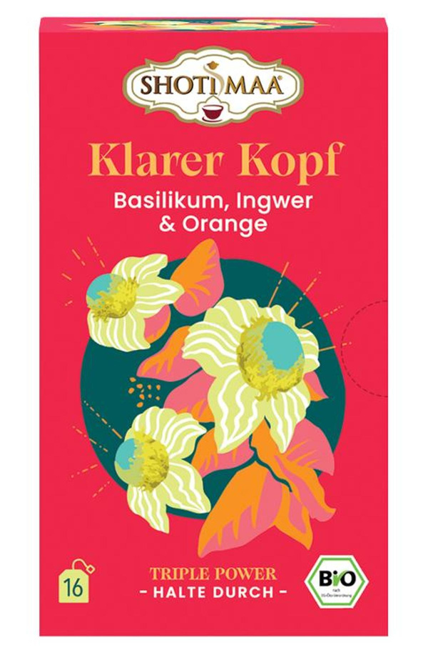 Produktfoto zu Klarer Kopf - Basilikum Ingwer Orange Gewürztee