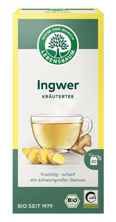 Produktfoto zu Ingwer Kräutertee (Aufgussbeutel je 1,5 g) 30g