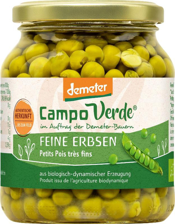 Produktfoto zu Feine Erbsen, Demeter (Glas)