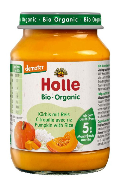 Produktfoto zu Kürbis mit Reis (Holle) 190g