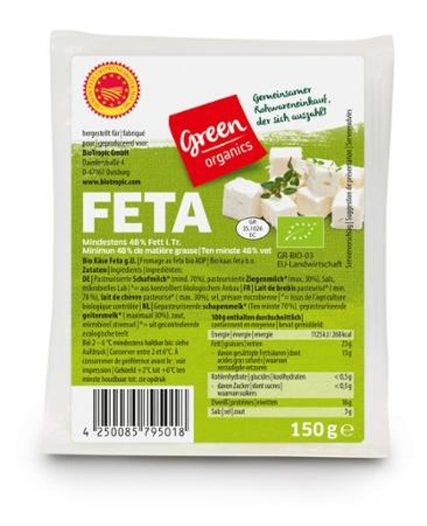 Produktfoto zu green griechischer Feta g.U., 48%