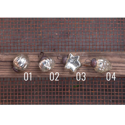 Produktfoto zu Mini Kugel spitz silber 02