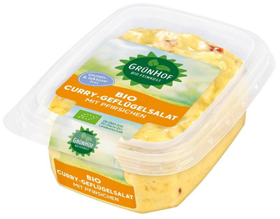 Produktfoto zu 'Grünhof' Curry-Geflügelsalat 125g