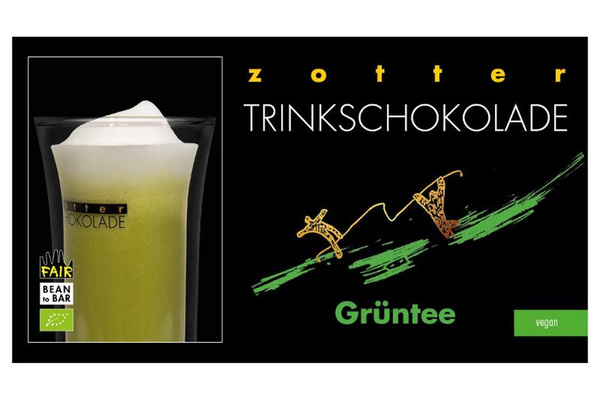 Produktfoto zu Trinkschokolade Grüntee von Zotter