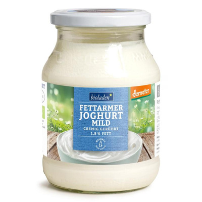 Produktfoto zu b*Demeter Joghurt mild 1,8%, 500g Glas