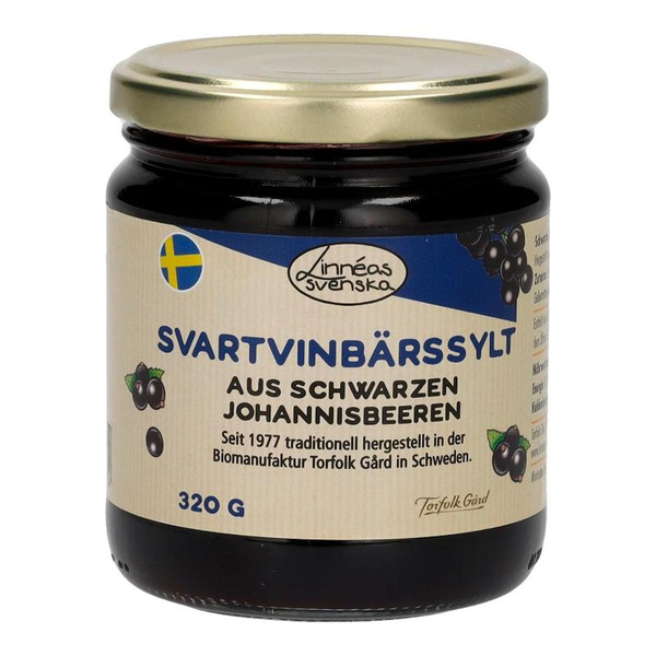 Produktfoto zu Schwedische Johannisbeerkonfitüre, Svart Vinbärssylt
