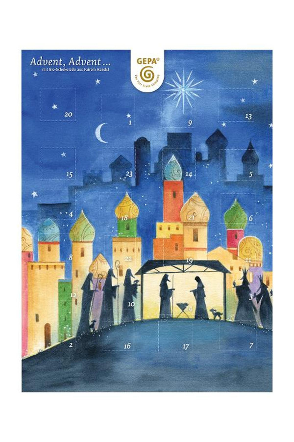 Produktfoto zu Schoko Adventskalender -Fairtrade- 75g