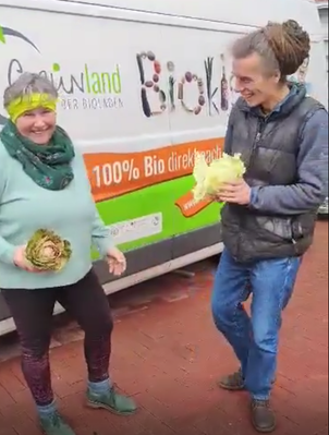 Besuch mit frischem Raddichio im Januar